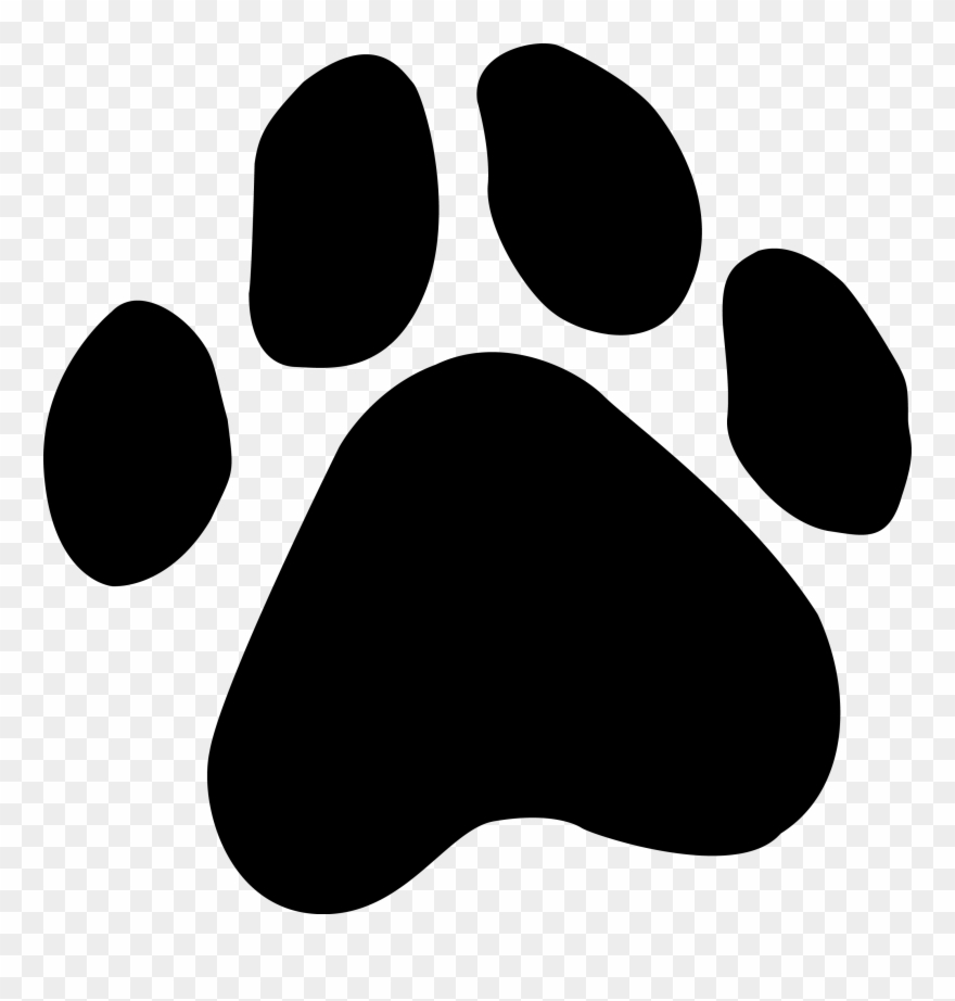 Puppy Clipart Foot - Jack Russell Paw Print - Png Download