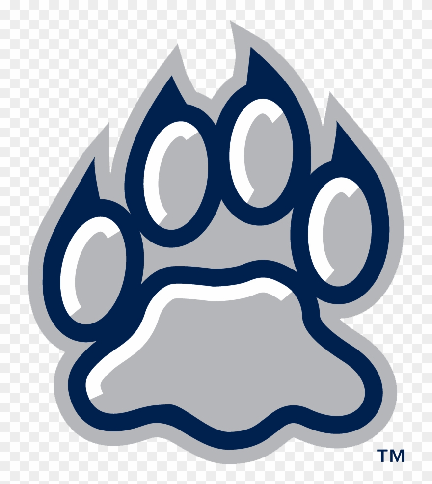 Wildcat Paw Print - Unh Wildcats Clipart