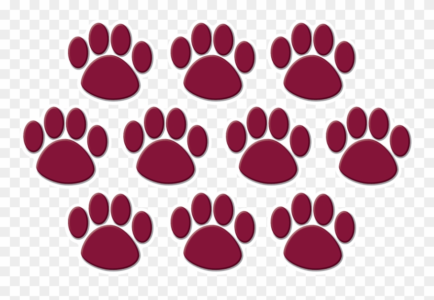 Teacher Created Resources Accents, Blue Paw Print (4275) Clipart