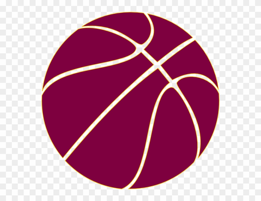 Gold Outline Basketball Clip Art At Clker Com Vector - Black Basketball Png Transparent Png