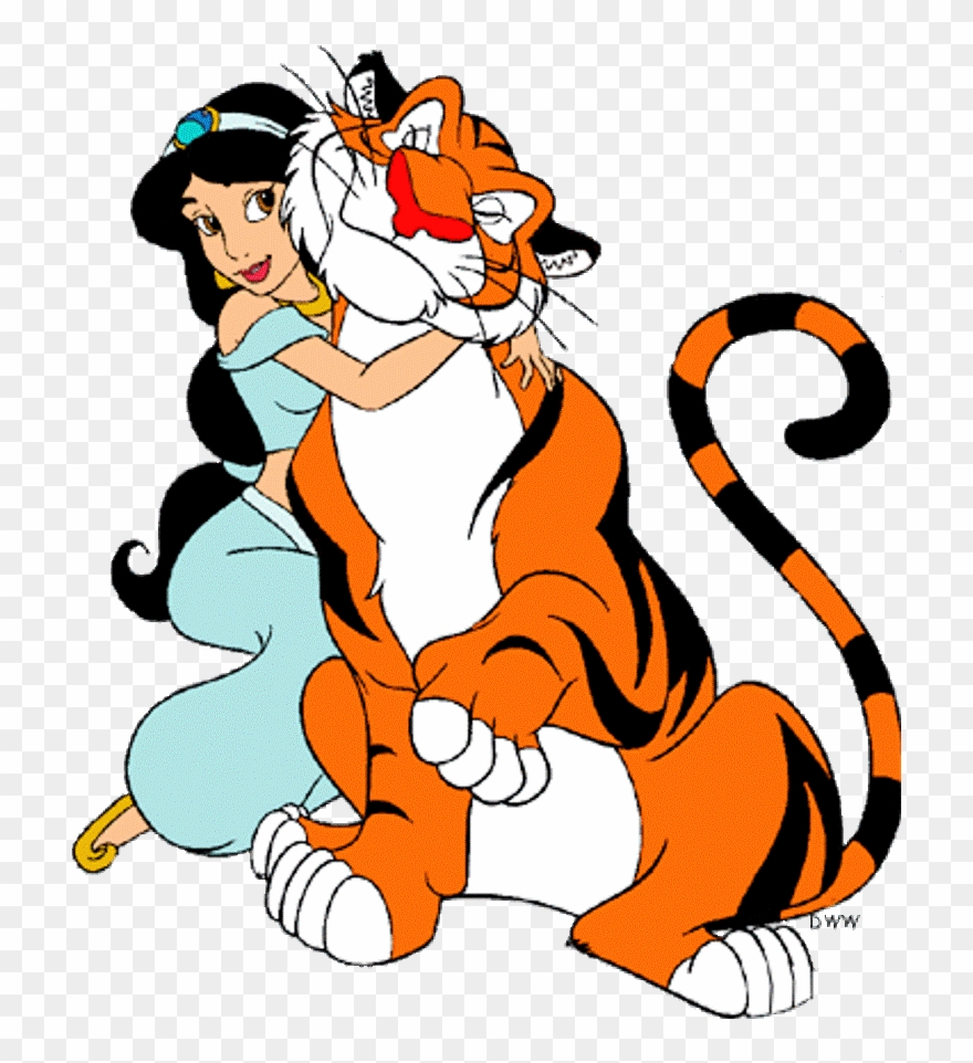 Download Princess Jasmine Hugging Rajah Princess Jasmine And Raja