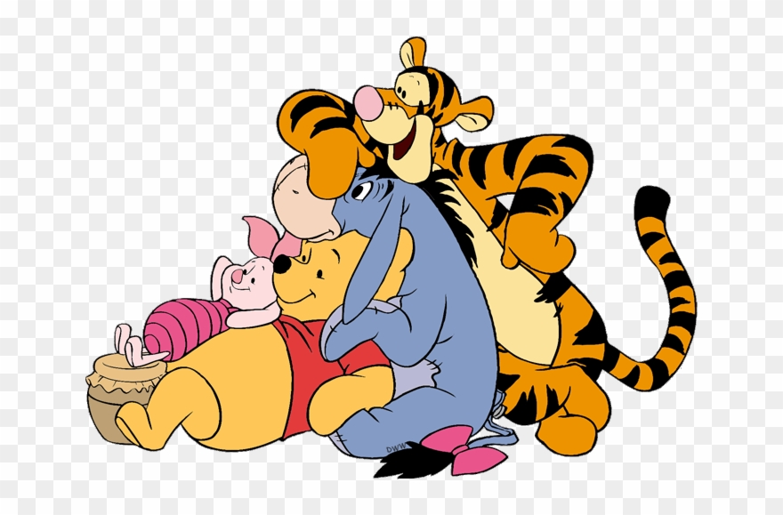 Winnie The Pooh And Friends Clip Art 12 - Pooh Tigger Piglet Eeyore - Png Download