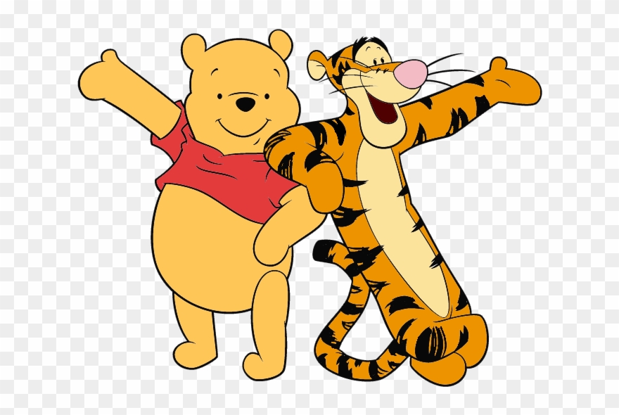 Pooh, Tigger - Winnie L Ourson Et Tigrou Clipart