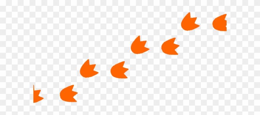 Footprints Clipart Orange - Clip Art - Png Download