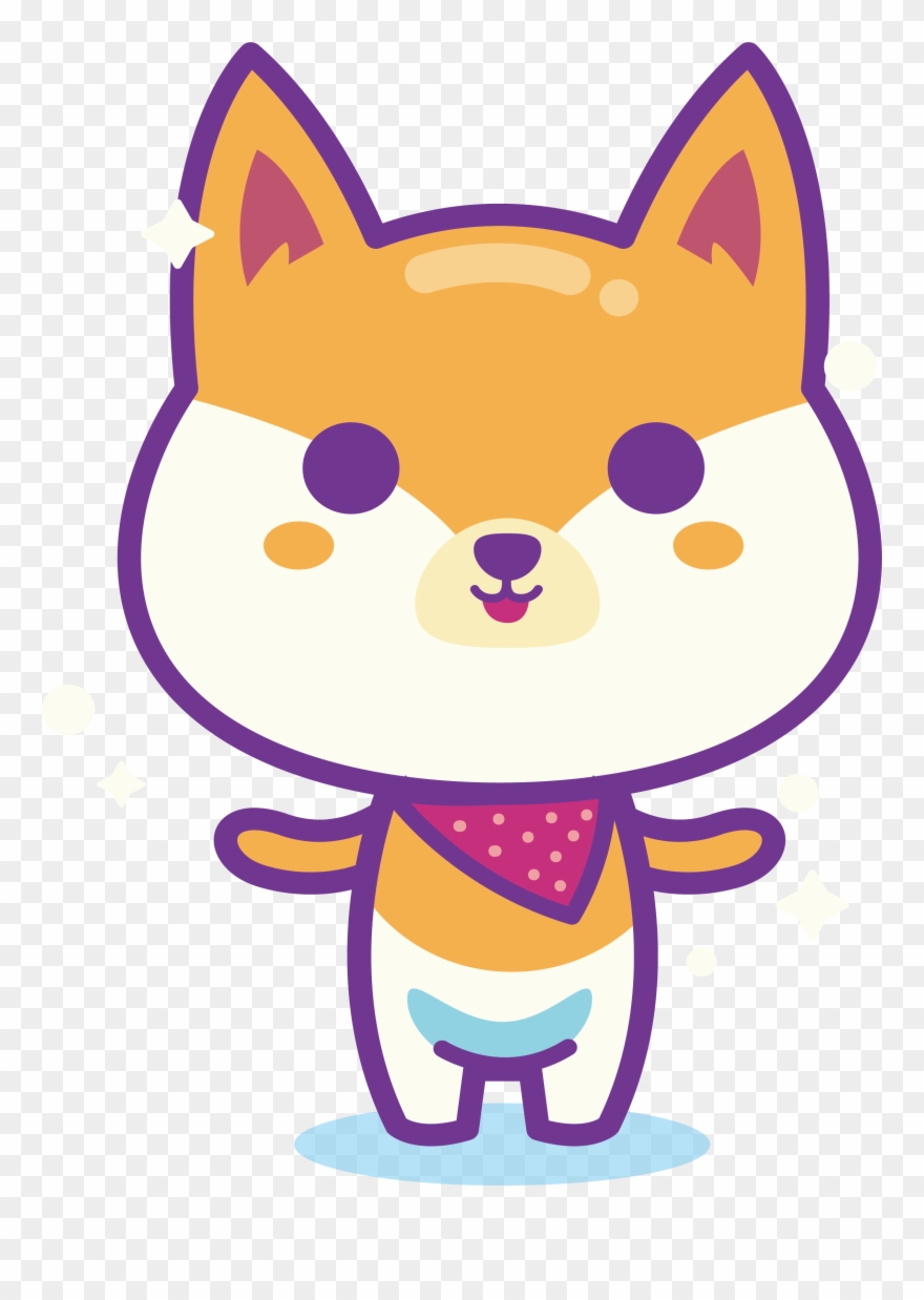 Shiba Inu Puppy Whiskers Cartoon Clip Art - Cute Dog Cartoon Png Transparent Png