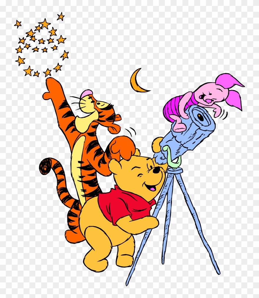 Winnie The Pooh Group Clipart - Winnie The Pooh Stargaze - Png Download