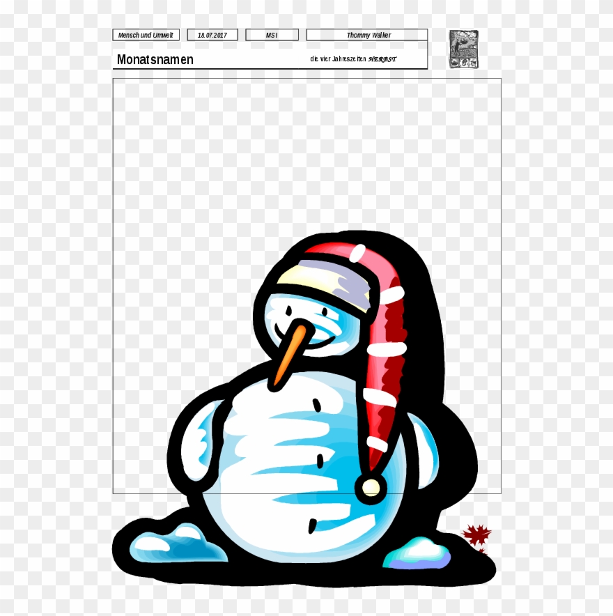 64 01 Monatsnamen Rueckseite - Christmas Spelling Words Year 5 Clipart