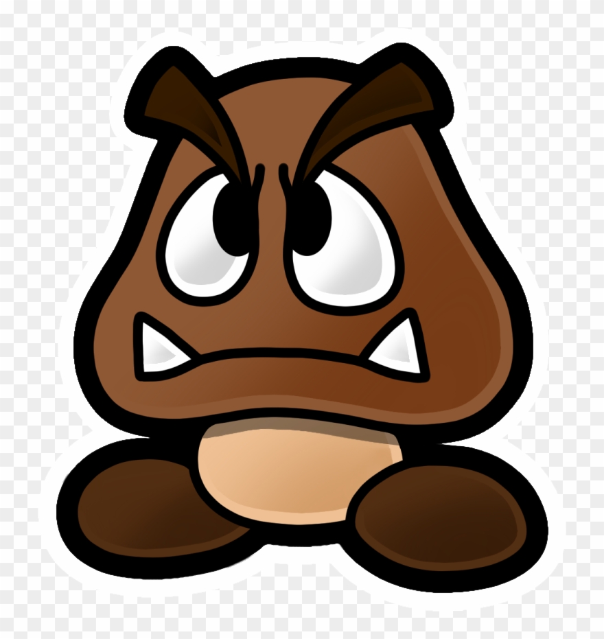 Paper Mario The Stones Of Oldtattle Log Grahams 30th - Paper Mario Color Splash Goomba Clipart