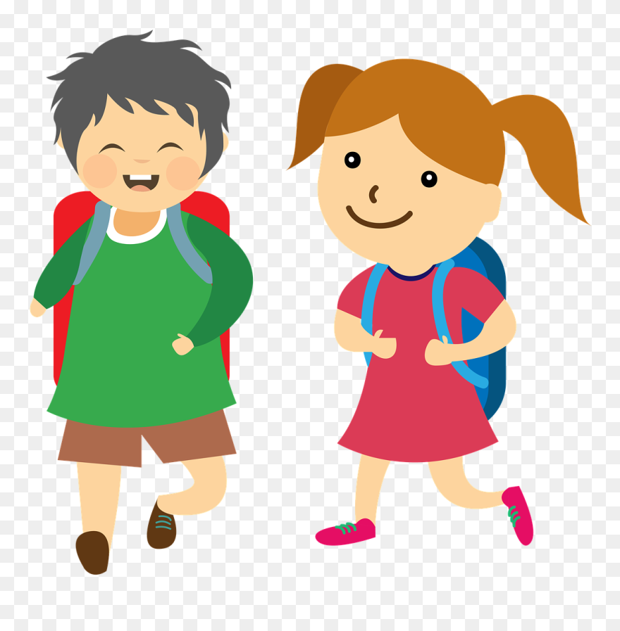 Wanderplan/schulfahrten - Kids School Clipart