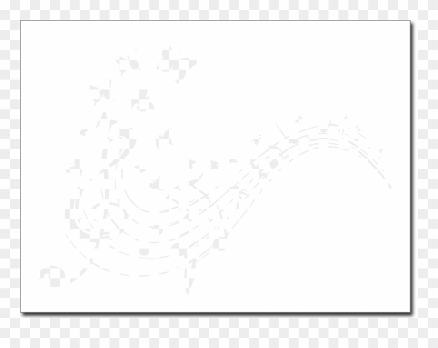 Wandaufkleber Mit Musiknoten Und Schmetterlingen - Noten Und Schmetterlinge Autoaufkleber Clipart