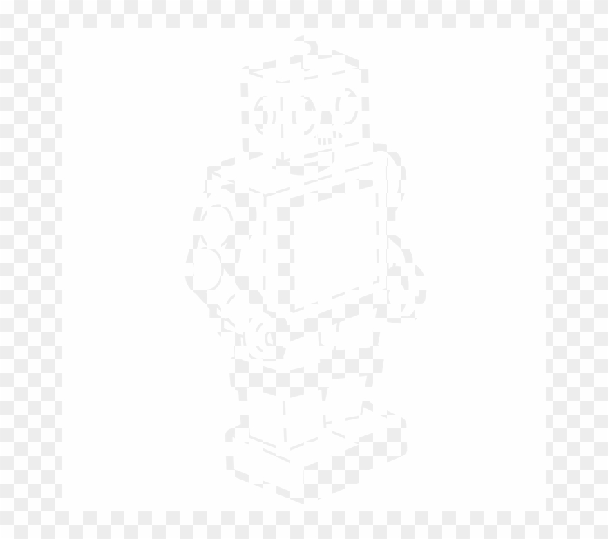 Roboter Wandtattoo - Wall Decal Clipart