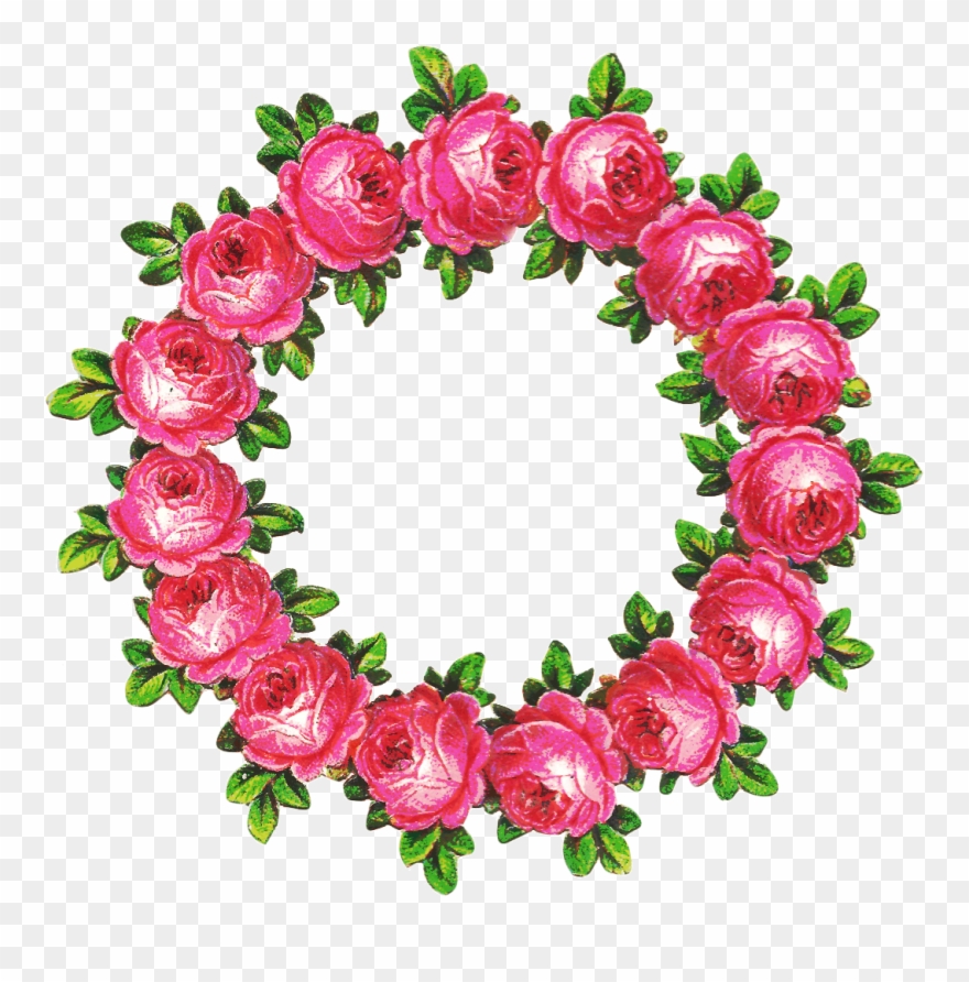 Clip Art Royalty Free The Graphic Addict January This - Wreath Of Roses Transparent Background - Png Download