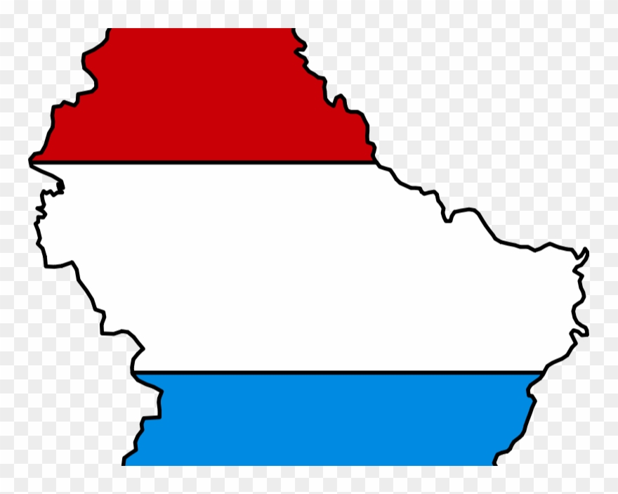 Luxemburg - Luxembourg Flag And Map Clipart