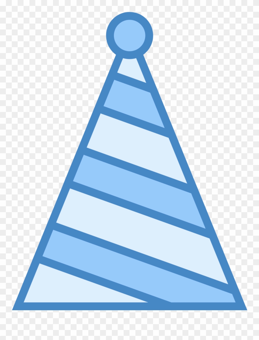 This Icon Represents Party Hat - Chapéu De Festa Png Clipart