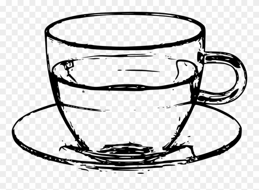 Teacup Cliparts 25, Buy Clip Art - Coffee On Print 2 Poster Print By Kimberly Allen - Png Download