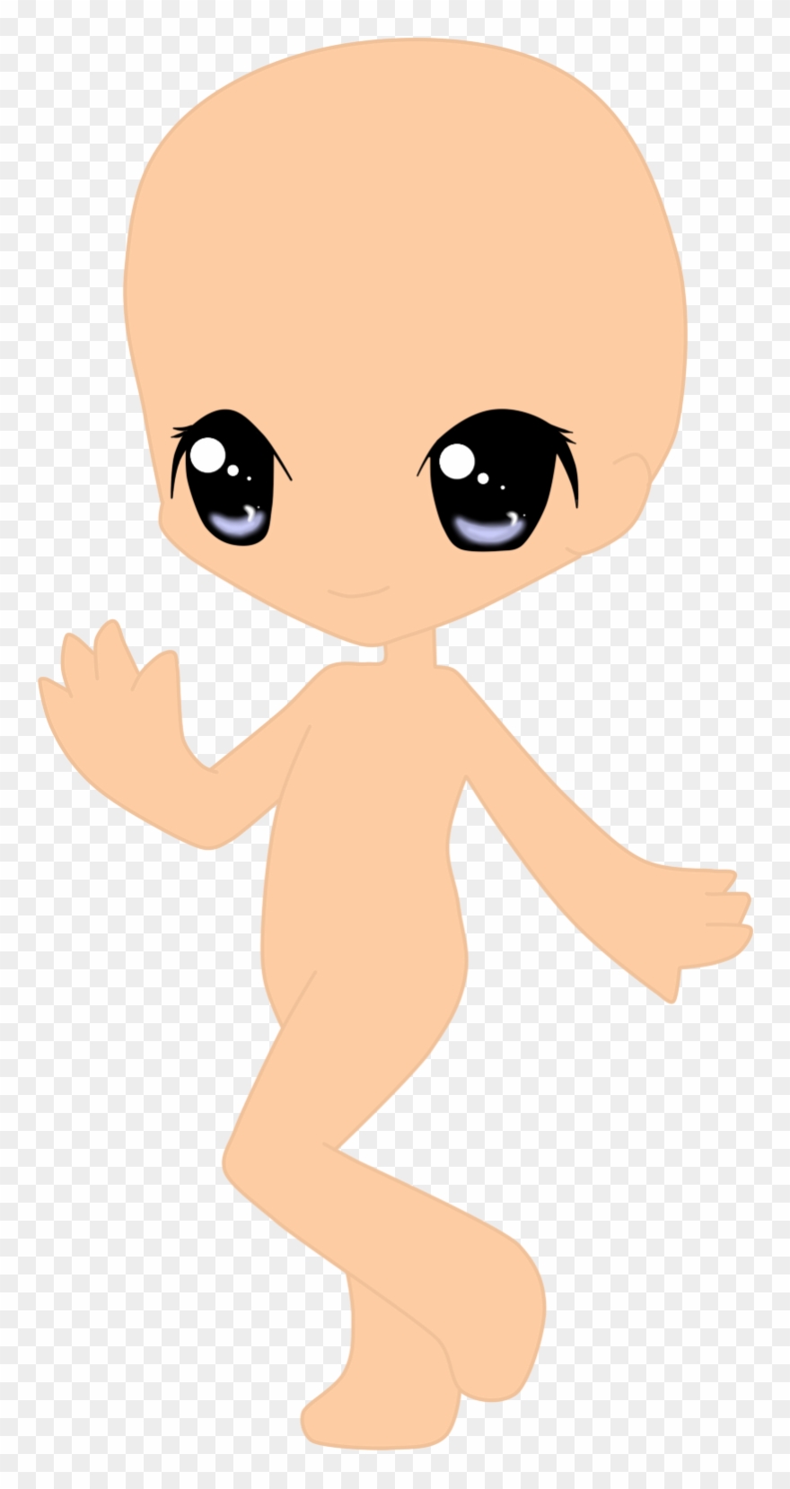 Best 15 Chibi Girl Base By Twinlightownz File Free - Child Clipart