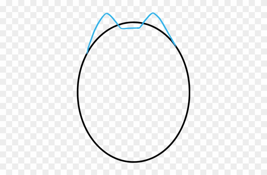 How To Draw Pusheen The Cat - Venn Diagram 2 Circles Clipart