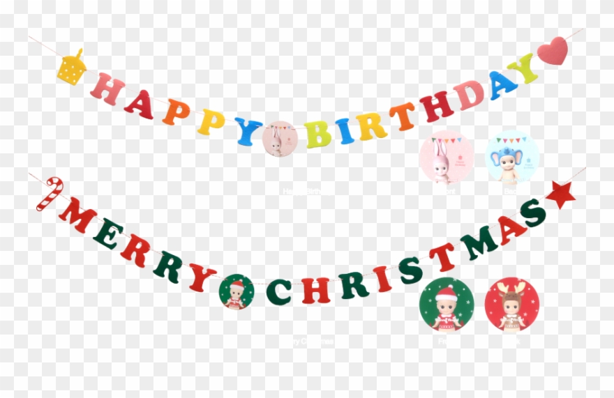 Merry Christmas Garland Transparent Clipart