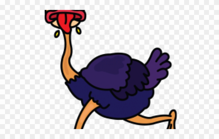 Ostrich Clipart Easy Draw - Common Ostrich - Png Download