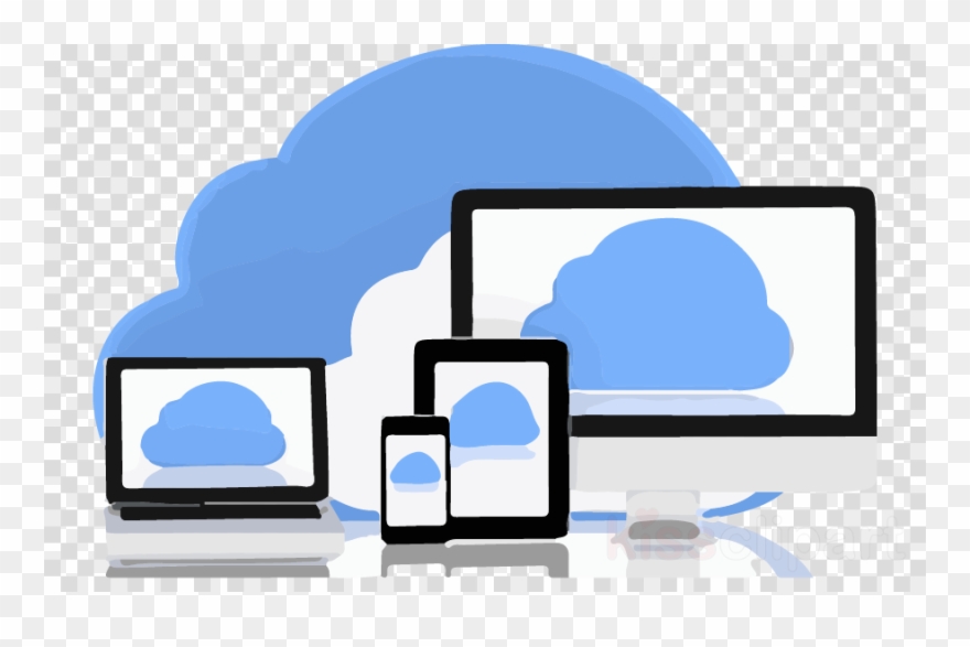 Anytime Anywhere Access Clipart Cloud Computing Computer - System Software Clipart - Png Download