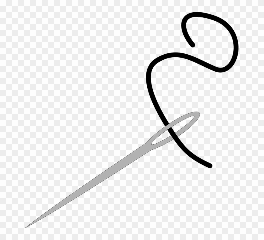 Free Sewing Clipart 15, Buy Clip Art - Needle And String - Png Download