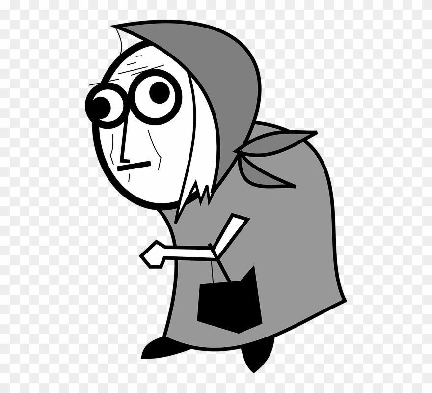Woman Shopping Clipart 25, Buy Clip Art - Poor Old Lady Clip Art - Png Download