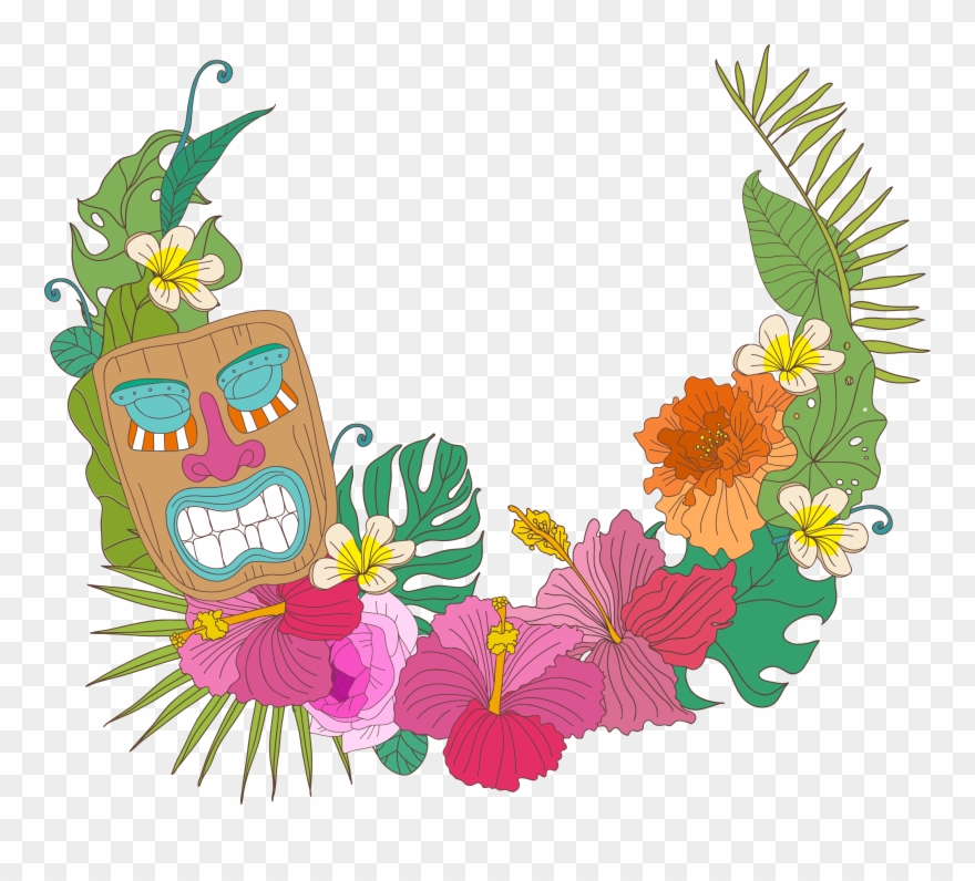 Hawaiian Flower Art Gallery - Hawaiian Flowers Png Clipart