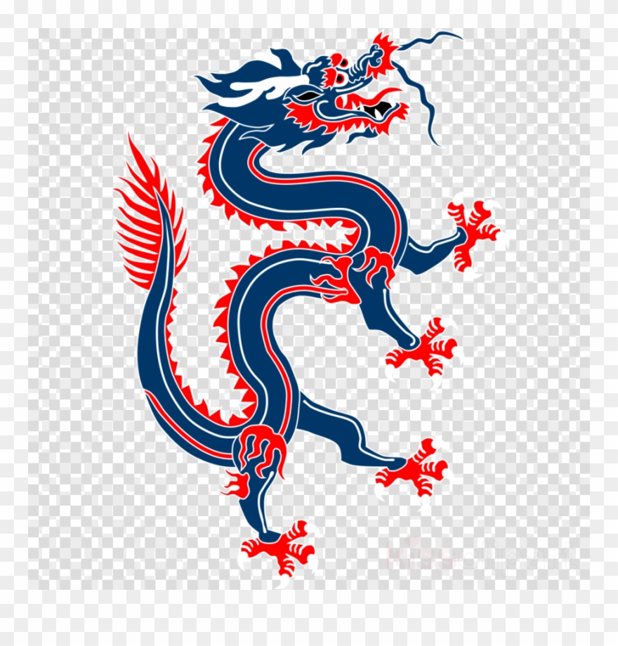 Chinese Dragon Svg Clipart China Chinese Dragon Clip - Ancient Chinese Coat Of Arms - Png Download
