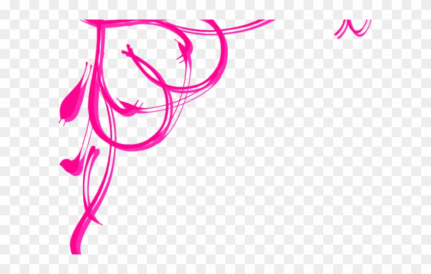 Frame Clipart Hot Pink - Blue Ribbon Border Clipart - Png Download