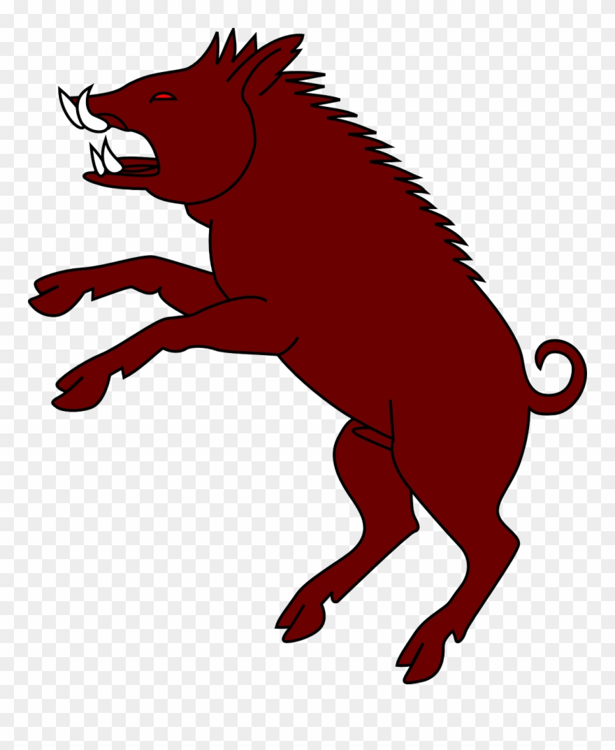 Similar Images For Razorbacks Color Cliparts - Boar Black And White - Png Download