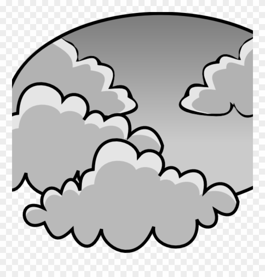 Cloudy Clipart Cloudy Cloud Clipart Clipart Download - Clip Art Cloudy Day - Png Download
