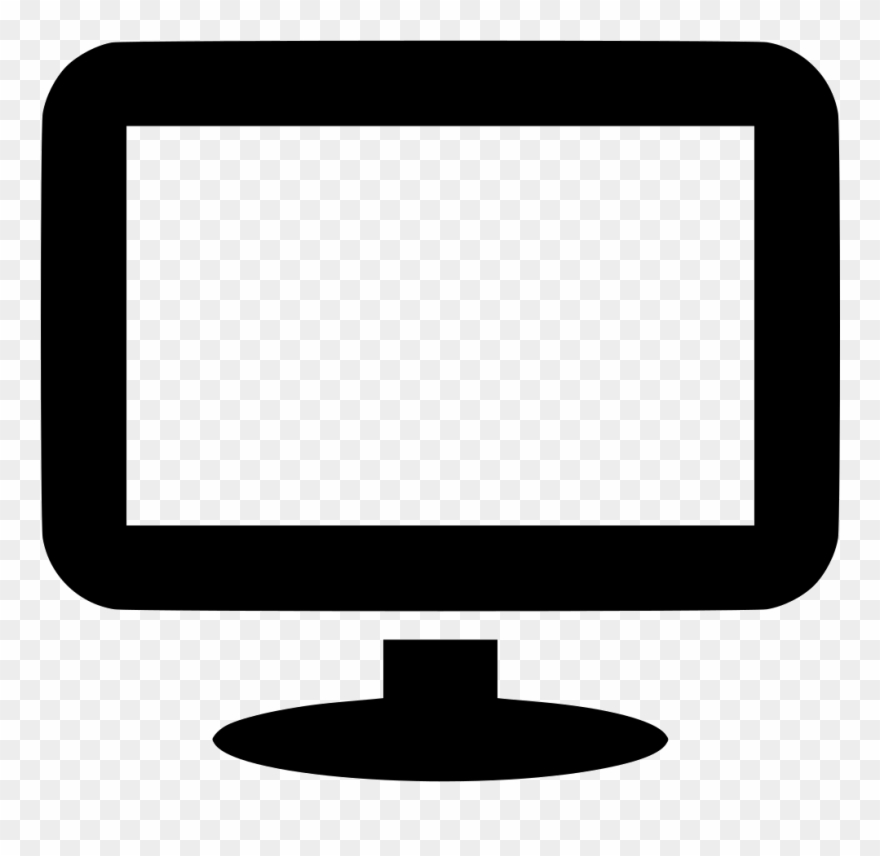Monitor Svg Free Download - Pc Icon Png Clipart