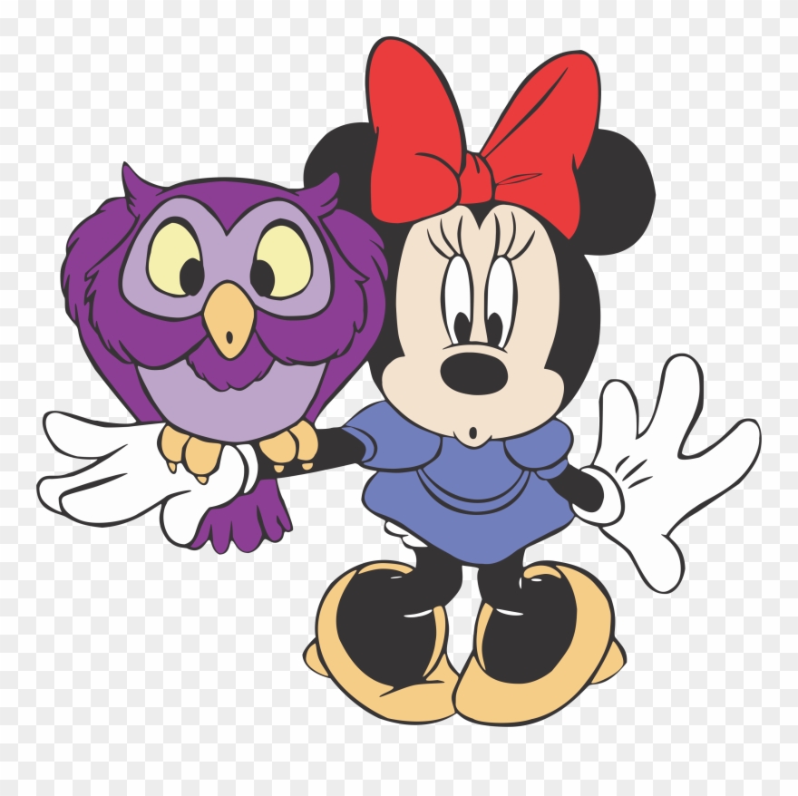 Minnie Rosa Baixar Grátis Transparente - Minnie Mouse And Owl Clipart