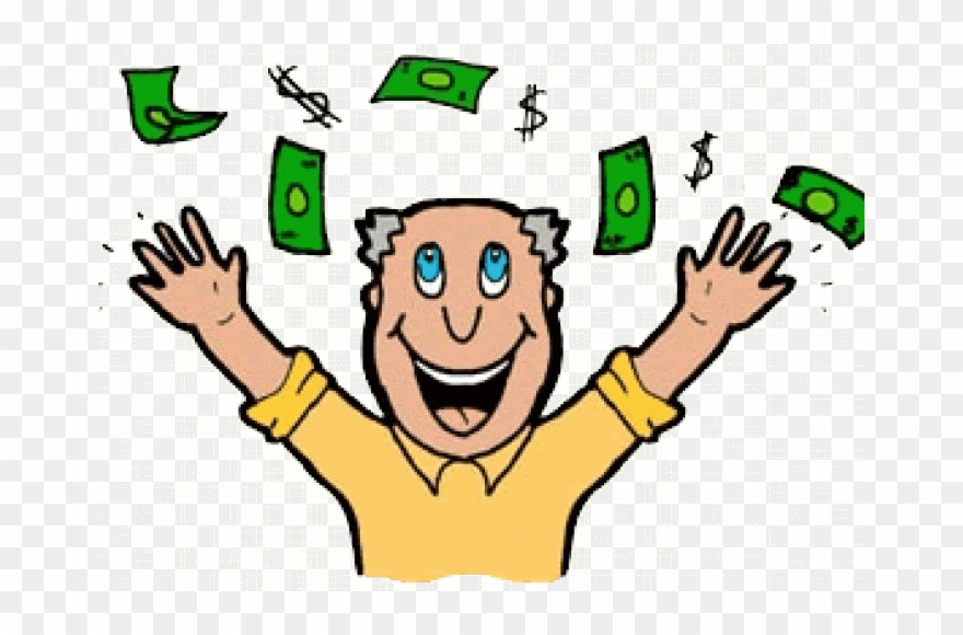 Lotto Winner Clip Art Cliparts - Won The Lottery Clipart - Png Download