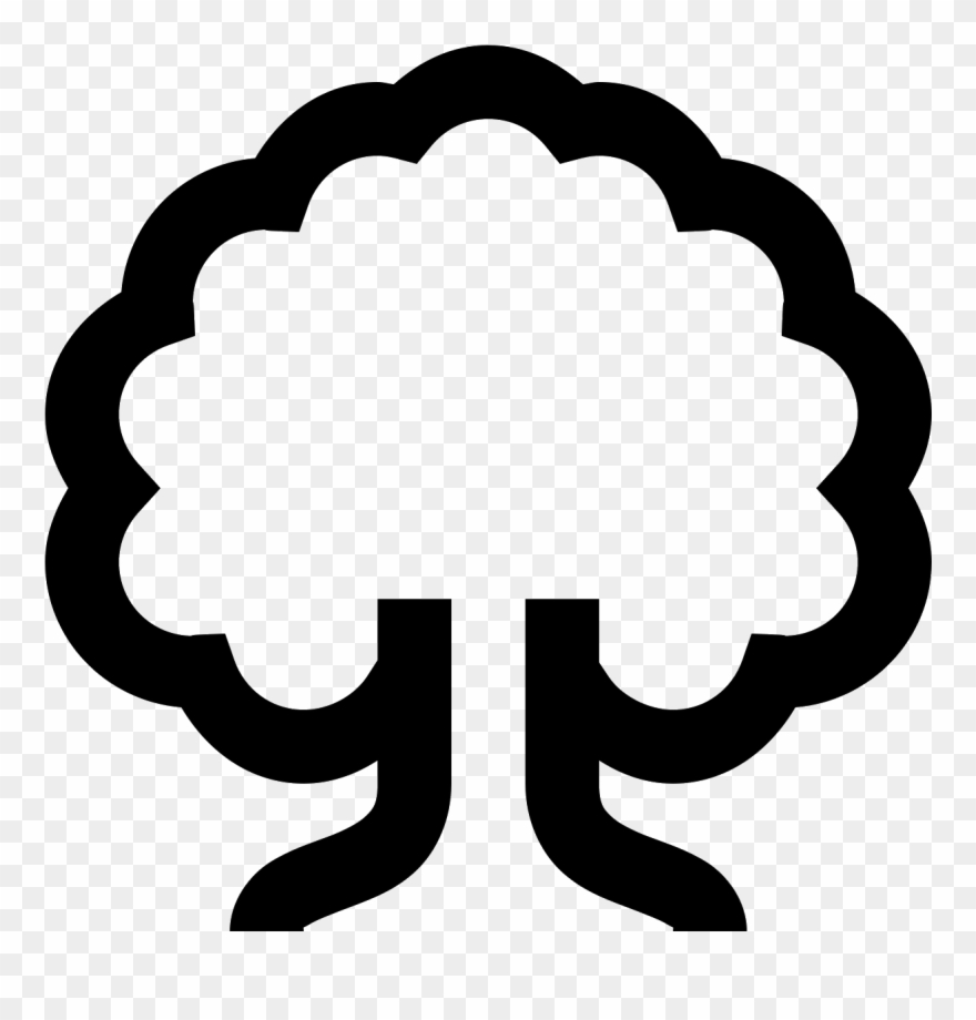 This Icon Is Shaped Like A Tree Icon Tree Png Clipart 1266636 Pinclipart