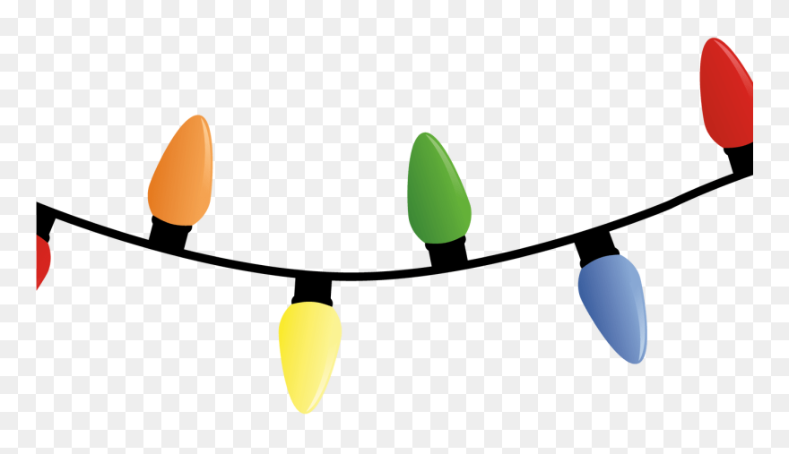 Xmas Lights To Color Clipart - String Christmas Lights Png Transparent Png