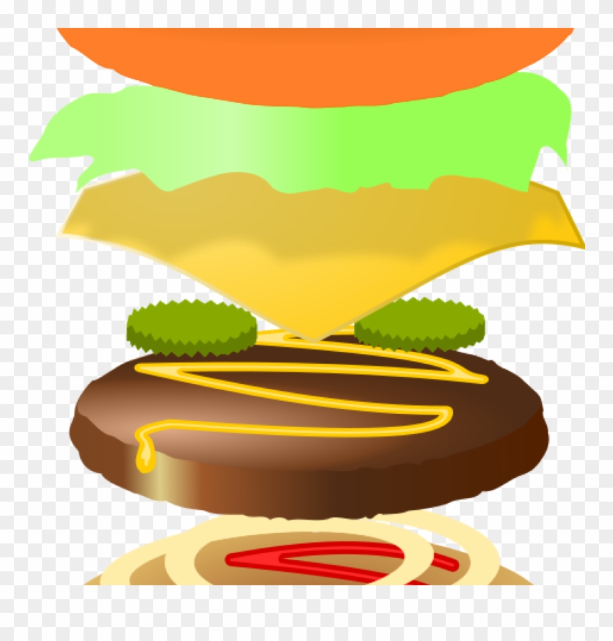 Hamburger Clipart Making A Hamburger Clipart Free Clip - Hamburger Top Bun Clip Art - Png Download