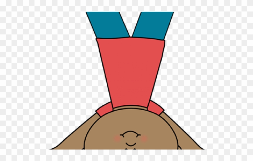 Upside Down Clipart Cartwheel - Clip Art - Png Download