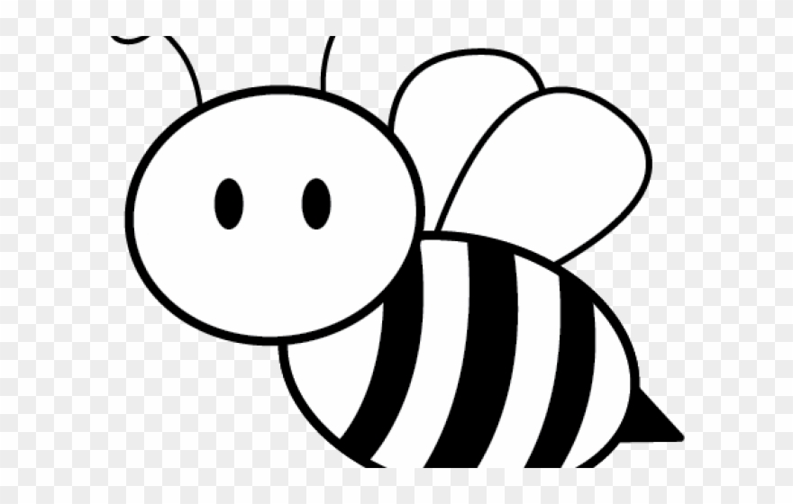 Outline Image Of Honey Bee Clipart