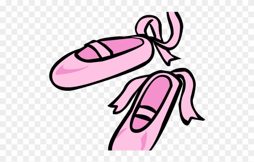 Shoe Clipart Glass - Ballet Slipper Pink Clipart - Png Download