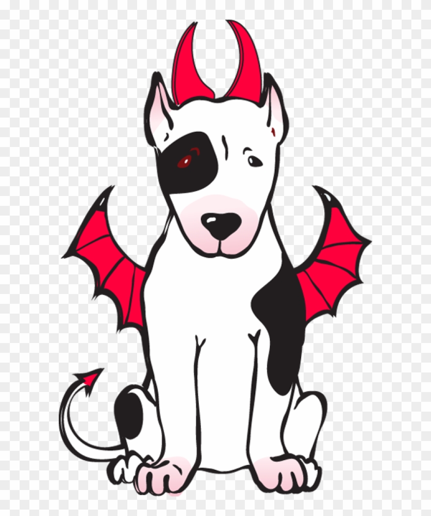 Devil Dog Cartoon Clipart