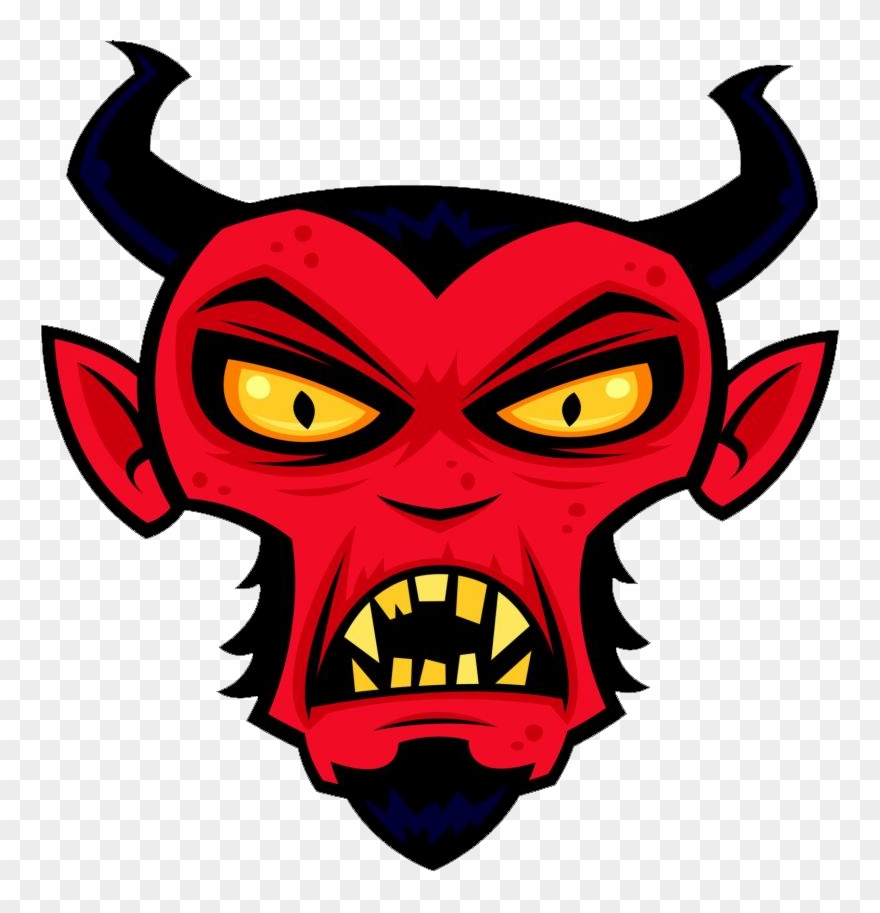 Devil Face Transparent Images - Devil Vector Illustration Clipart