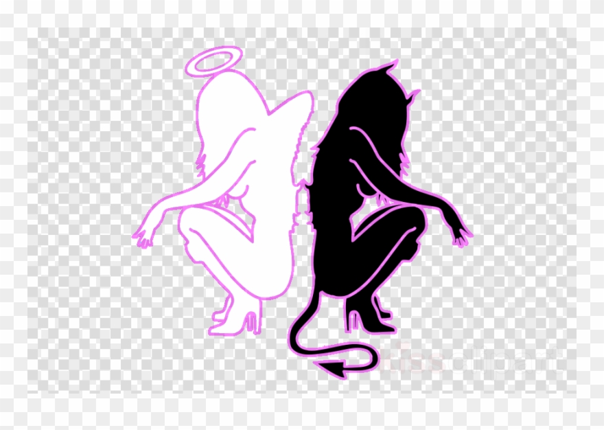 Ange Et Demon Silhouette Clipart Angel Demon Devil - Call Of Duty Png Transparent Png