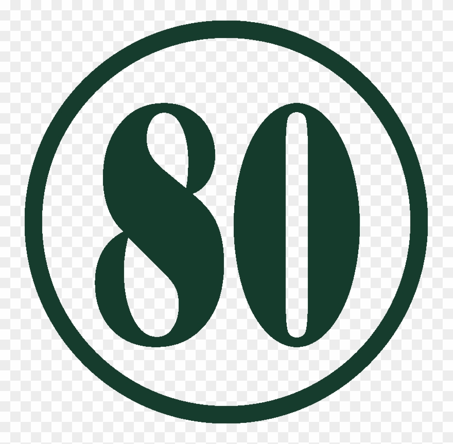 Free Cliparts Numbers Download Clip Art On - Number 80 Clipart - Png Download