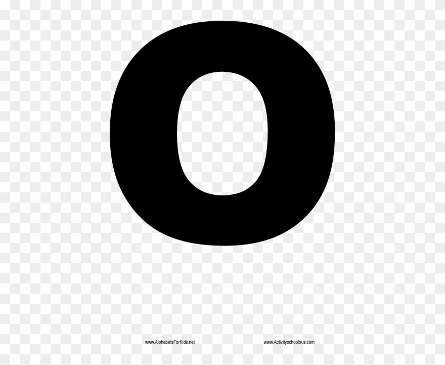 O Printable Http Alphabetsforkids Net Printables Worksheets - O Alphabet In Black Clipart