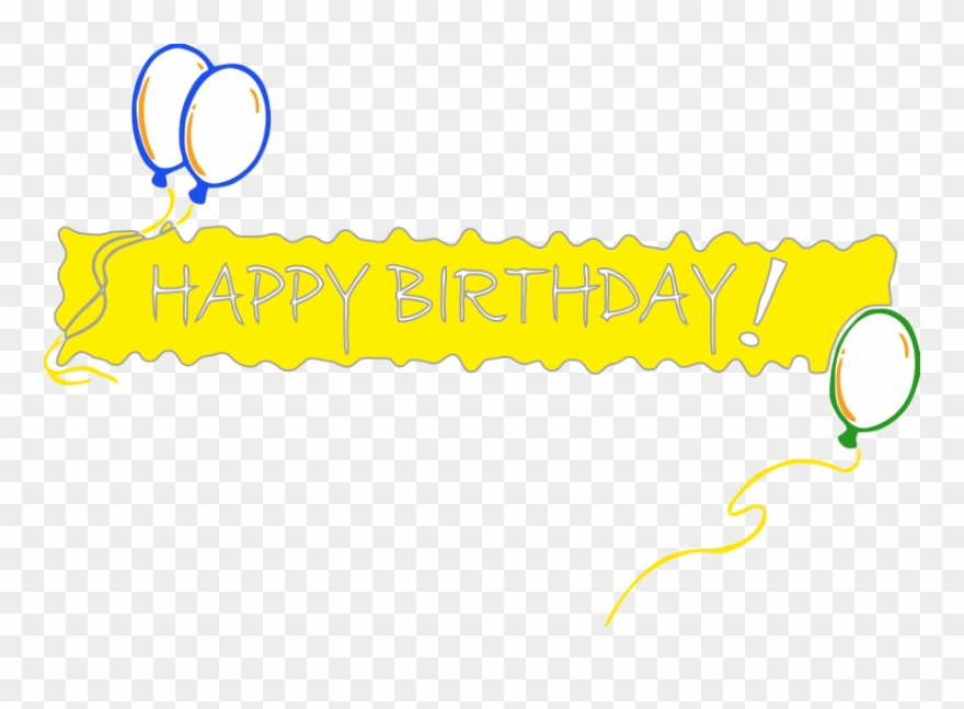 Happy Birthday Banner Png Pic - Happy Birthday Banner Clipart Png Transparent Png