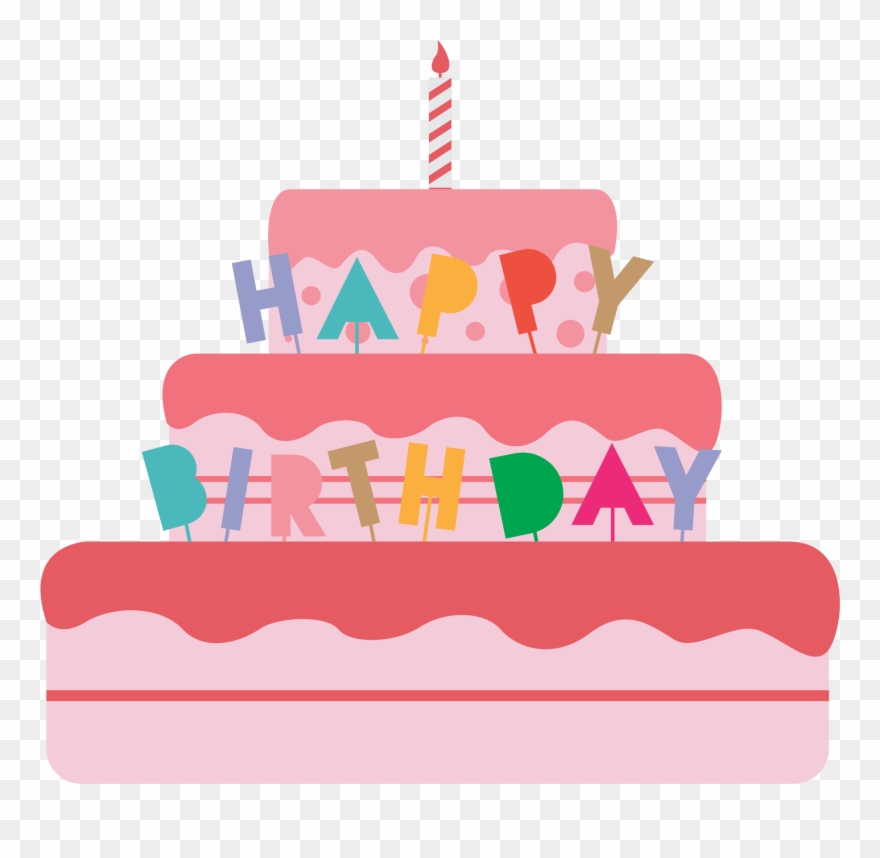 Big Image - Birthday Cake Vector Png Clipart