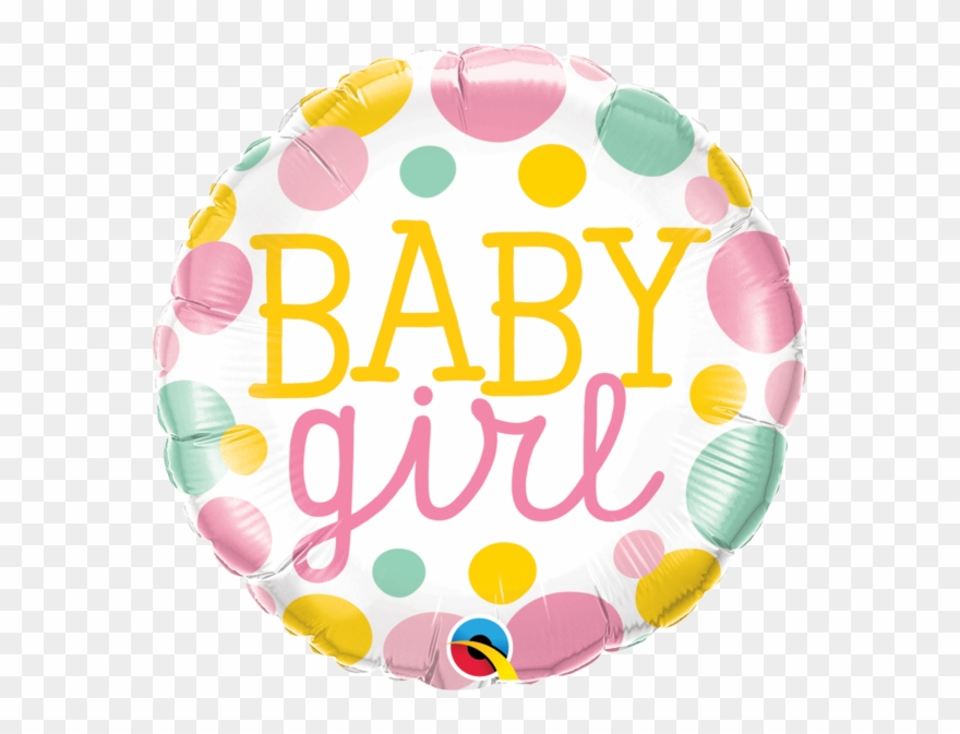 Baby Girl Dots - Baby Girl Balloon Bouquet Clipart