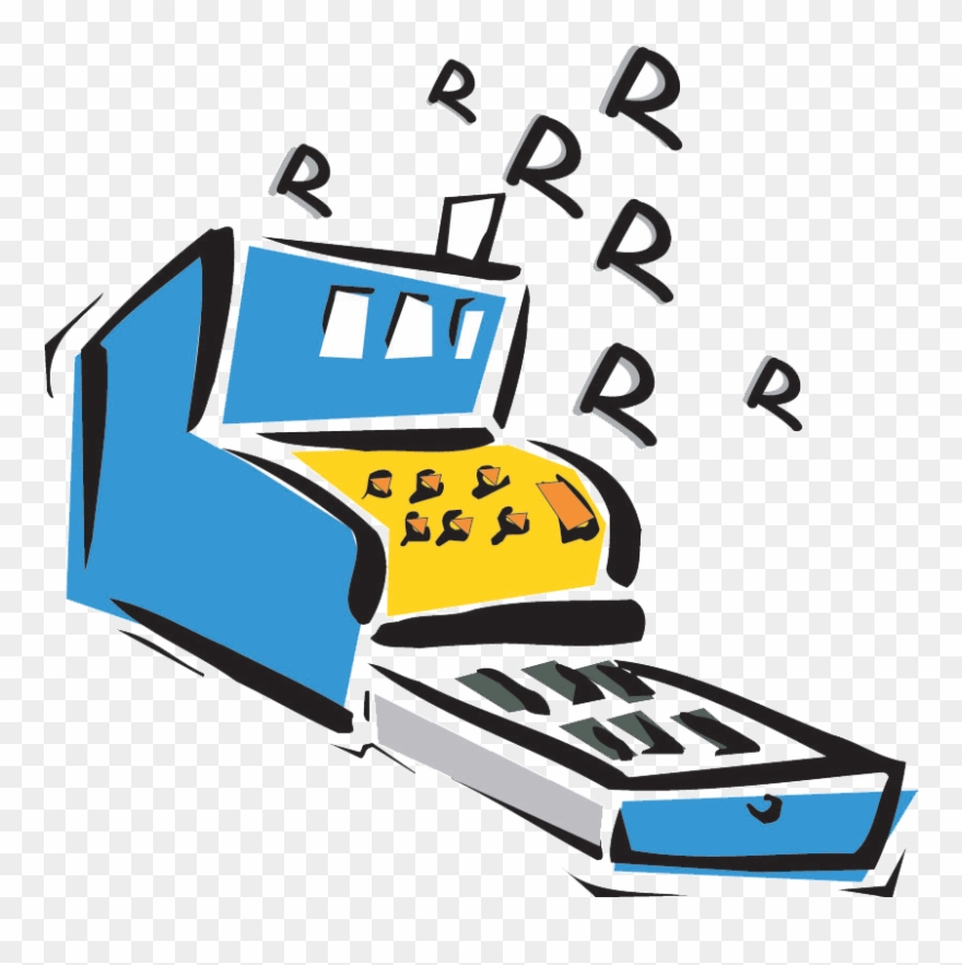 Cartoon Cash Register - Cash Register Cartoon Transparent Clipart