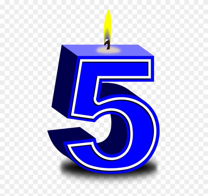 All Photo Png Clipart - 5 Birthday Candle Png Transparent Png